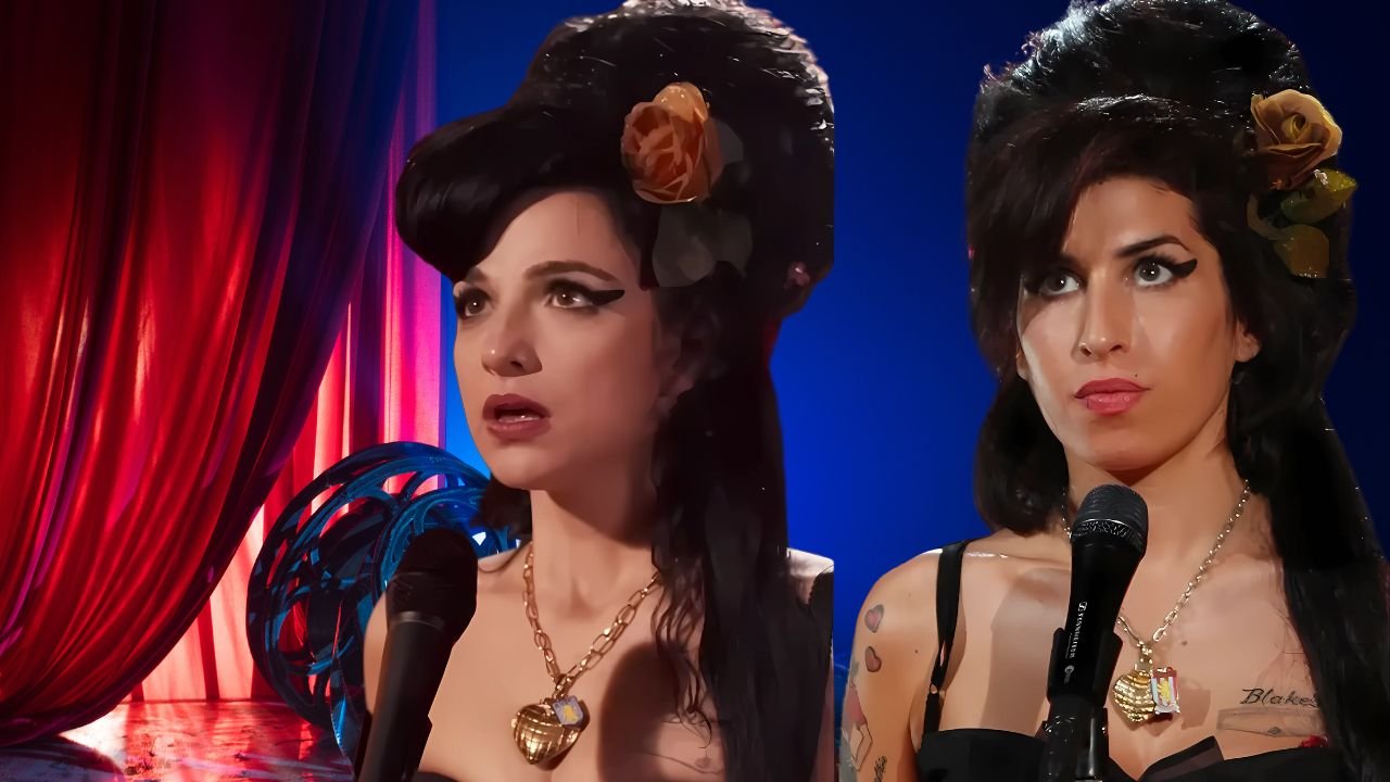 Album cover style portrait of Amy during the 'Back to Black' era