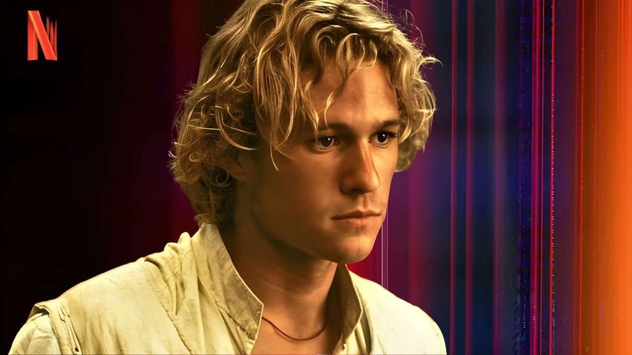 Heath Ledger in a thoughtful moment, a slight smile hinting at the depth behind his eyes