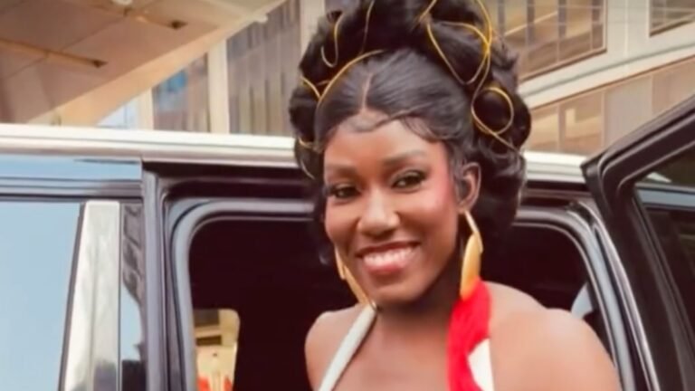 Hand painted met gala dress steals the spotlight