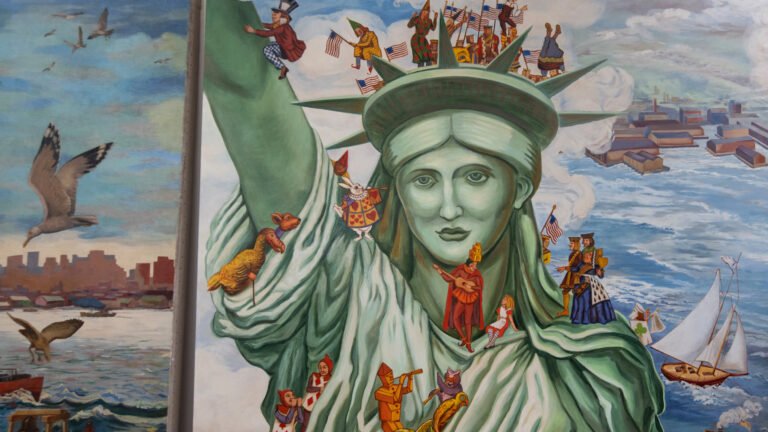 Discover Alice mural exhibition NYC wonders