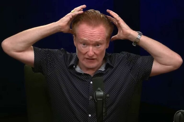 Conan o’brien slicked-back hairdo sunscreen mishap explained