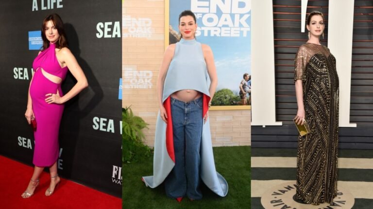 Anne Hathaway maternity style through three pregnancies in photos