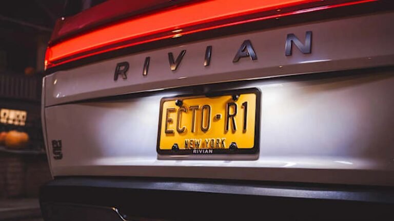 Rivian ecto-1 halloween mode turns your r1 into the ghostbusters car